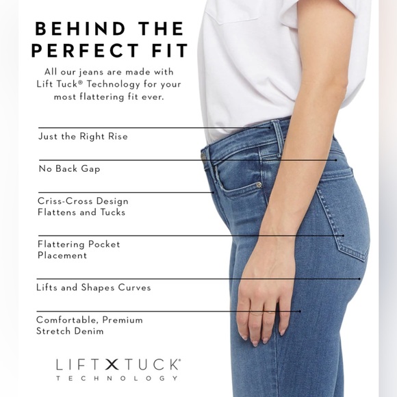 NYDJ Marilyn Crop Cuffed Bezel Wash Jeans Size 2 - Picture 16 of 16